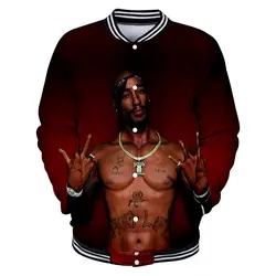 Крутой 2PAC крутой раппер Harajuku мода Новое поступление 3D уличная зимняя крутая бейсбольная форма для мужчин/женщин повседневные