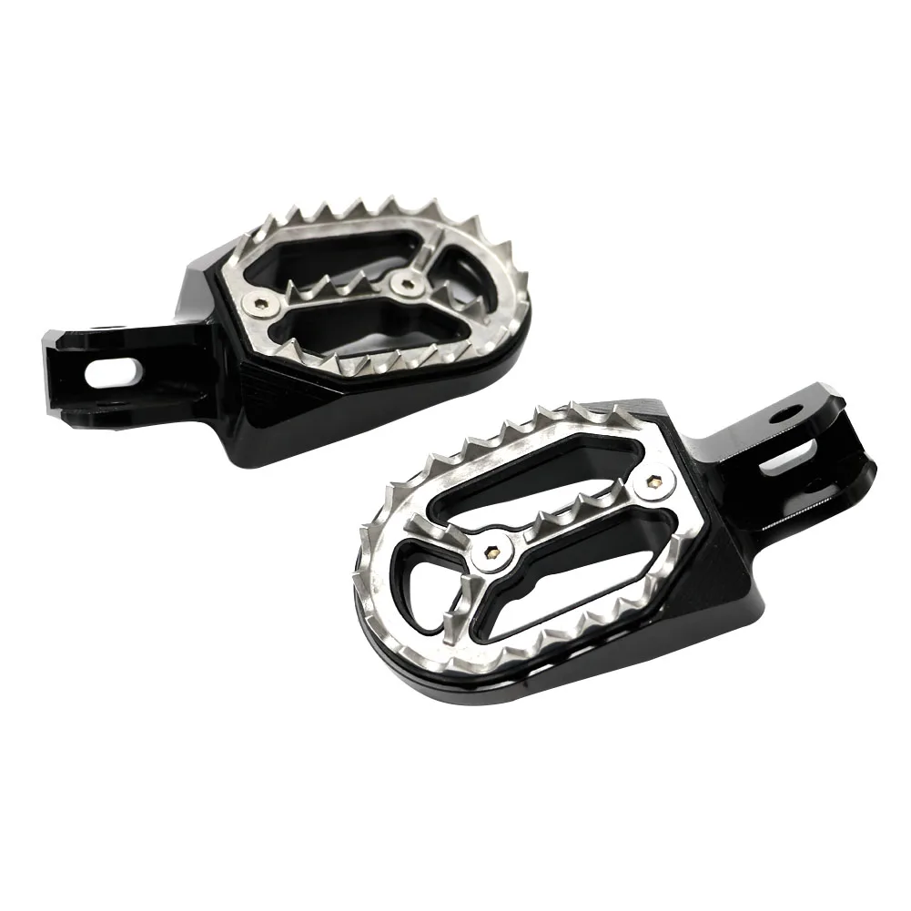 

Motorcycle Shark Tooth Foot Pegs Footrest Foot Rests For Honda CRF 230 CRF230L 2003-2009 CRF230F 2005-2015 Dirt Pit Bike