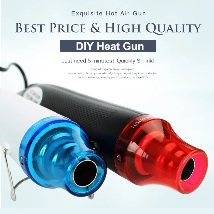  Heat Gun Electric Hot Air Gun for DIY Using Electric Power tool with supporting seat 220V 300W Hair
