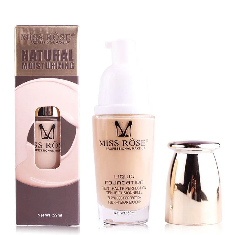 База для лица Miss Rose Жидкая основа Матовый крем макияж консилер черная кожа