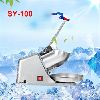 

SY-100 Ice shaver Electric Ice Crusher Commercial DIY Ice Cream Maker for Coffee Shop Hotel stainless steel Material 65kg / h