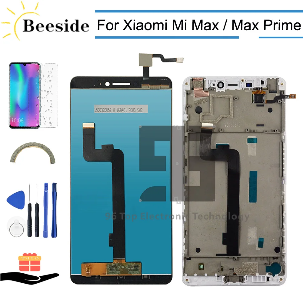 

AA+ Quality LCD with Frame 6.44'' For Xiaomi Mi Max / Max Prime LCD Display Touch Screen Digitizer Assembly Replace