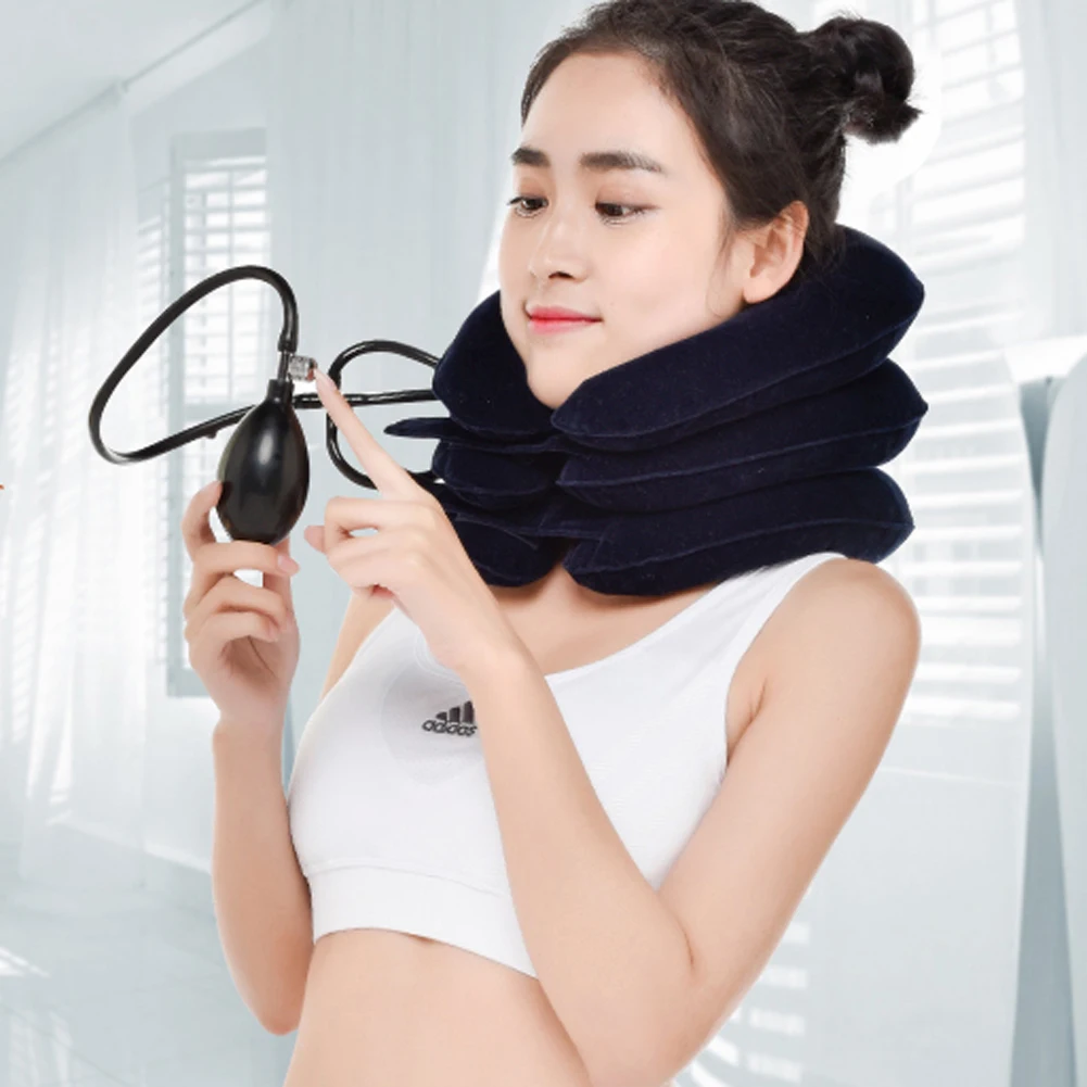 U Neck Pillow Air Inflatable Pillow Cervical Brace Neck Shoulder Pain