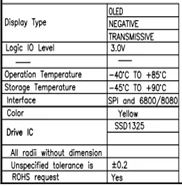 2,7 дюймов 20 P желтый/белый/зеленый oled-модуль SSD1325 Привод IC SPI/8Bit параллельный интерфейс 128*64