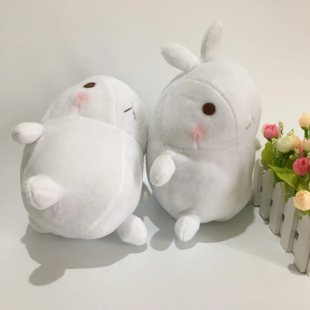 Cute White Rabbit Molang Plush Toy Bear Soft Stuffed Animal Doll Kids Gift 25CM 