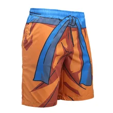 Hipster 3D принт Косплэй аниме Dragon Ball Для мужчин Пляжные шорты для мальчиков на лето Уличная шорты Повседневное Модные Карманы брюк