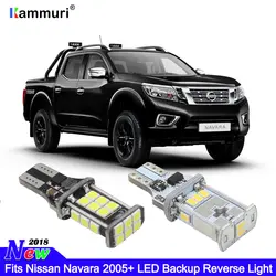 KAMMURI ошибок W16W T15 светодиодный луковицы подходит Nissan Navara 2005 + яркий Белый Ксенон T15 светодиодный Глобус резервного копирования Обратный свет