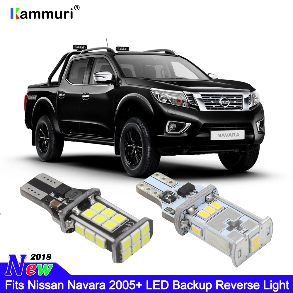 

KAMMURI Error Free W16W T15 LED Bulbs Fits Nissan Navara 2005+ Bright White Xenon T15 LED Globe Backup Reverse Light