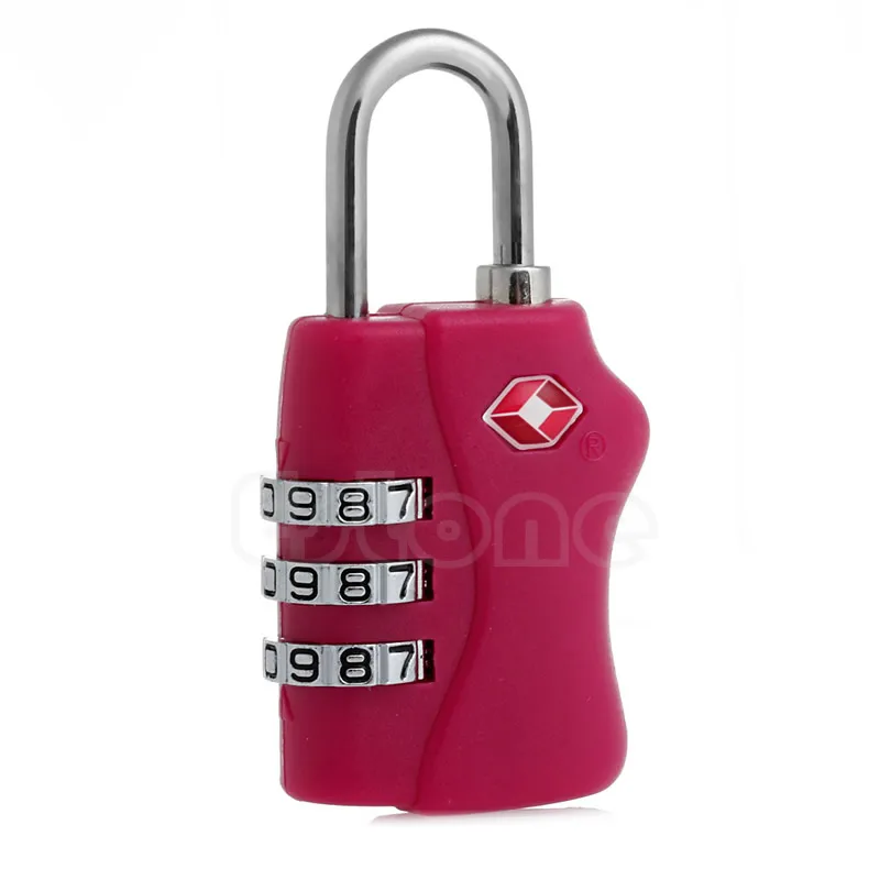 

TSA Resettable 3 Digit Combination Travel Luggage Suitcase Lock Padlock