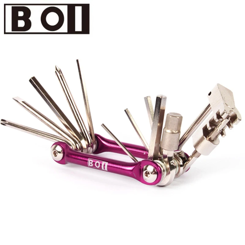 

New Mini 11 in 1 Repair Pocket Folding Tool Bicycle Moutain Road Bike Tool Set Cycling Multi Repair Tools Kit Wrench