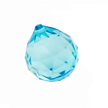 

Free Shipping 40pcs/Lot , 40mm Lt.Aquamarine Color Crystal Chandelier Ball And Crystal Lighting Ball For Curtain Pendant