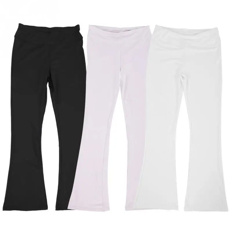 

Women Fitness Slim Elastic Pants High Waist Bell-bottomed Pants Dancing Yoga Leggings Fitness Leggings Stretch Trousers