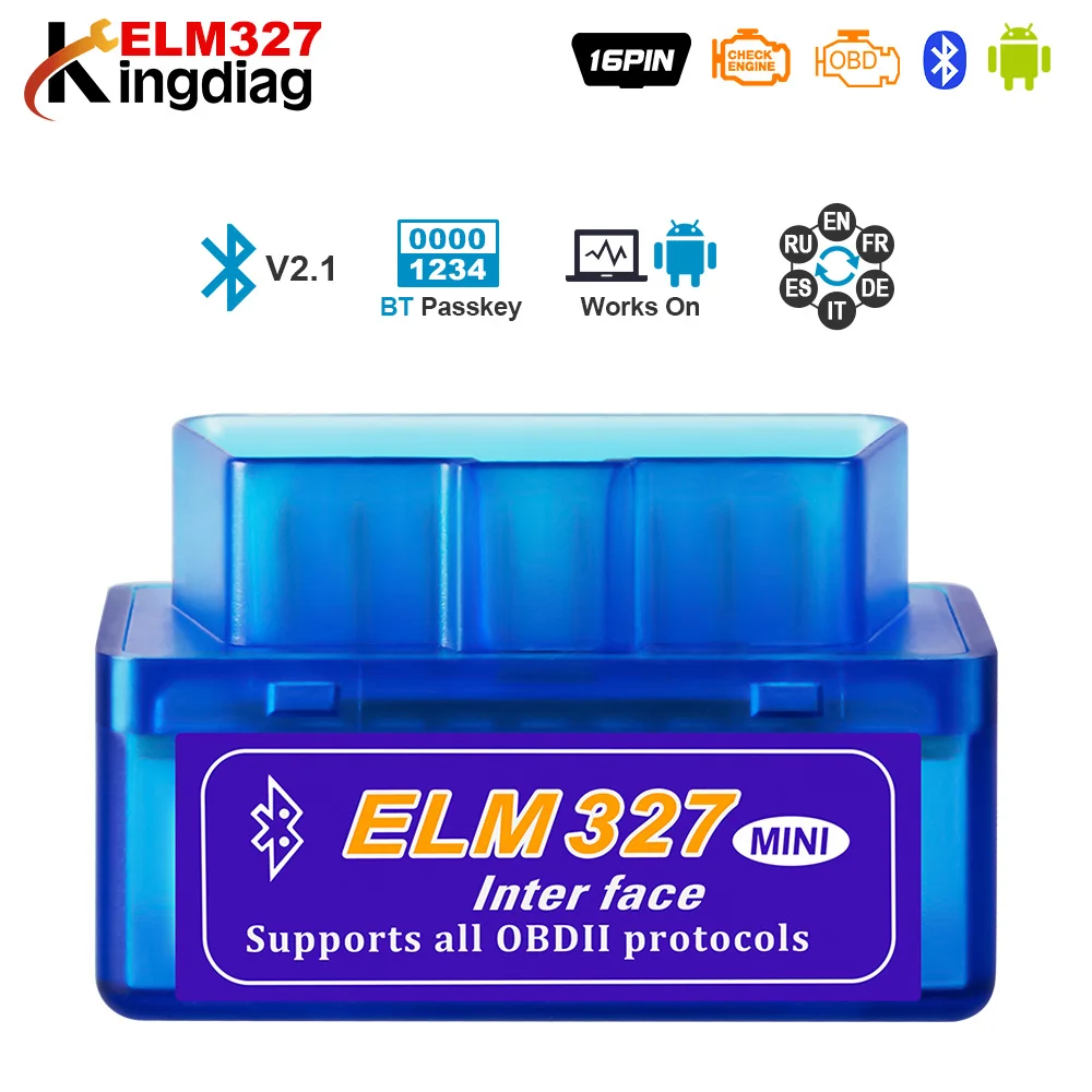

ELM327 WiFi Bluetooth V1.5 PIC18F25K80 Chip OBDII Diagnostic Tool IPhone/Android/PC ELM 327 V 1.5 ICAR2 Auto Scanner Code Reader