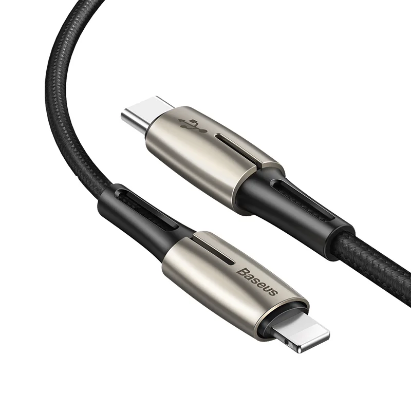 

For usb c to lightning charging cable for iPhone xs max xr x 8 7 6 plus 5 apple ipad pro fast charger PD cable 1m 18W 8pin LED