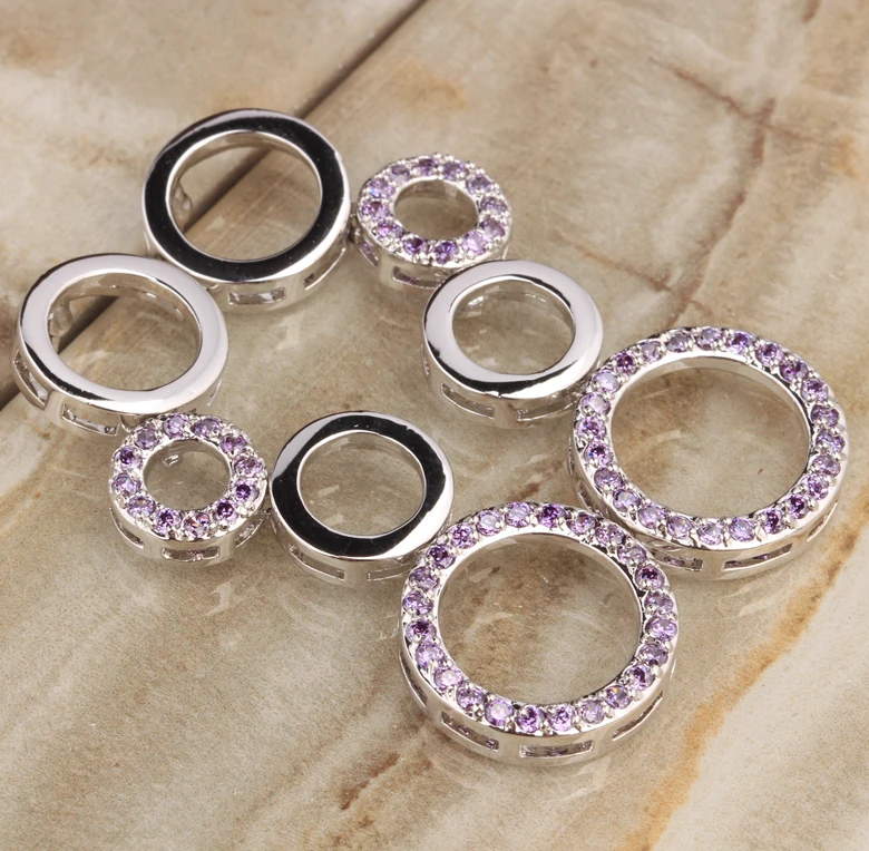 

Rare Round Circle Shape Purple Zircon 925 Sterling Silver Jewelry Drop Dangle Earring S5358