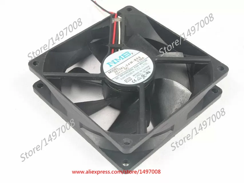 

Free Shipping For NMB 3610KL-04W-B69 P02 DC 12V 0.56A 3-wire 90x90x25mm Server Square fan
