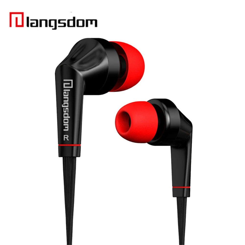 

Langsdom JD88 Surround Sound Earphone Hifi Stereo In-Ear Hearphone With Microphone Earbuds for iPhone for Samsung For Xiaomi