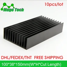 Светодиодный алюминиевый радиатор в виде пластины растут свет радиатор охлаждение Охладитель Fit транзистор IC теплопроводность светодиодный радиатор Электроника