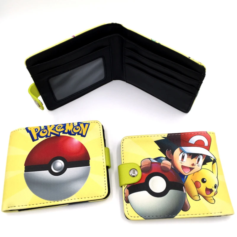 

new design cute lovely pokemon wallet Pocket Monster purses pikachu wallets cartoon children hasp wallets