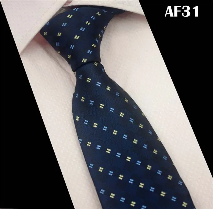 SCST новые брендовые дизайнерские красные шелковые галстуки в белый горошек для мужчин, свадебные галстуки 7 см, тонкие деловые галстуки CR030 - Цвет: AF31