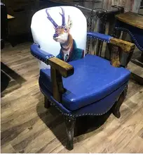 Barber shop retro hair chair Japanese lift hair chair special cut hair chair hairdressing shop hair chair.