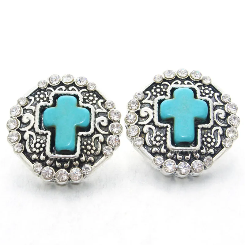

10pcs/Lot Green natural stone 18mm Snap Button Charm Ginger Button For Snap Fit Cross Snap Bracelets&Bangles Accessory 010507