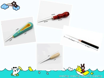 

wooden handle awl Silicone handle awl for handwork tools 1order=1set
