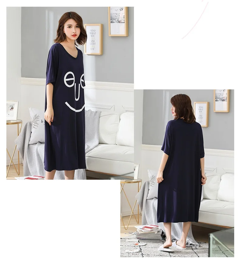 women plus size summer sleepdress (2)