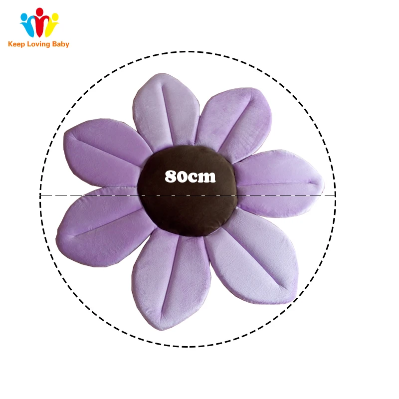 Baby Bath Blooming Flower Newborn Bathtub Foldable Lotus Shape Cushion Skin Bath Pad Portable Tub Soft Seat