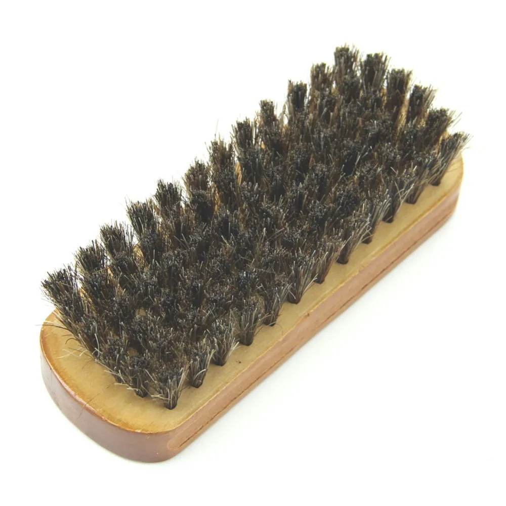 Средняя древесина конский волос щетинки для полировки обуви щетка для ухода за ботинками чистый воск C42