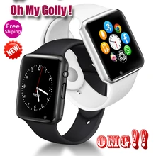 0 мг! A1 Смарт часы для мужчин для Android телефон Apple Watch Поддержка 2G Sim TF карта 0.3MP камера Bluetooth Smartwatch для женщин детей