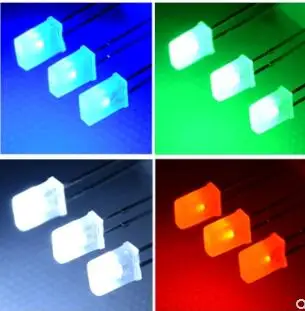 100 шт. Квадратный светодиодный светильник 2x3x4 белый постоянный ток 3 в