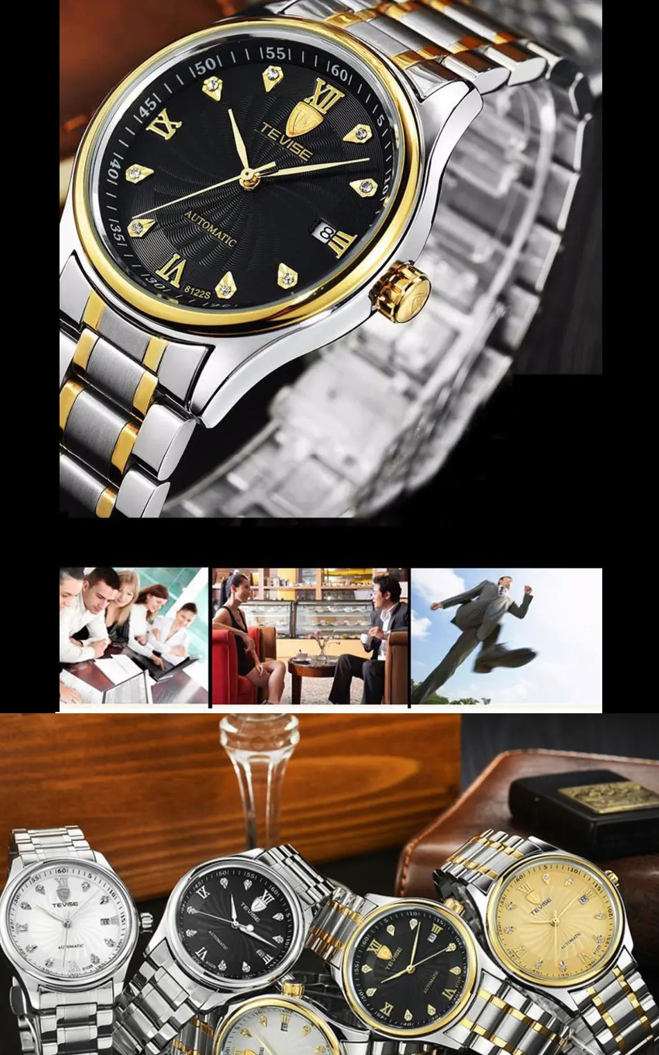 Бренд Tevise Мужские механические часы Роскошные модные автоматические деловые часы наручные часы Relogio Masculino Montre Homme Новинка
