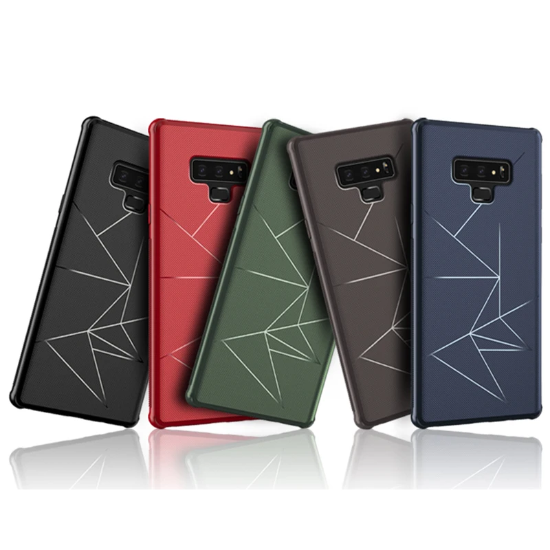 

Magnetic Car Phone Case For Samsung S8 S9 Plus Note 9 Geometry Non slip Soft TPU Magnet Back Cover For Samsung A6 A8 Plus 2018