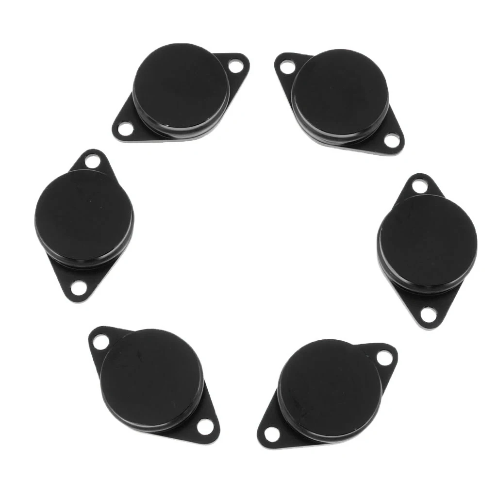 12 Pcs Portable 2.76 x 1.97 x 0.39 Inch Aluminum Swirl Flap Blanks Repair For Bmw 320 520 530 525 730D Red & Black 