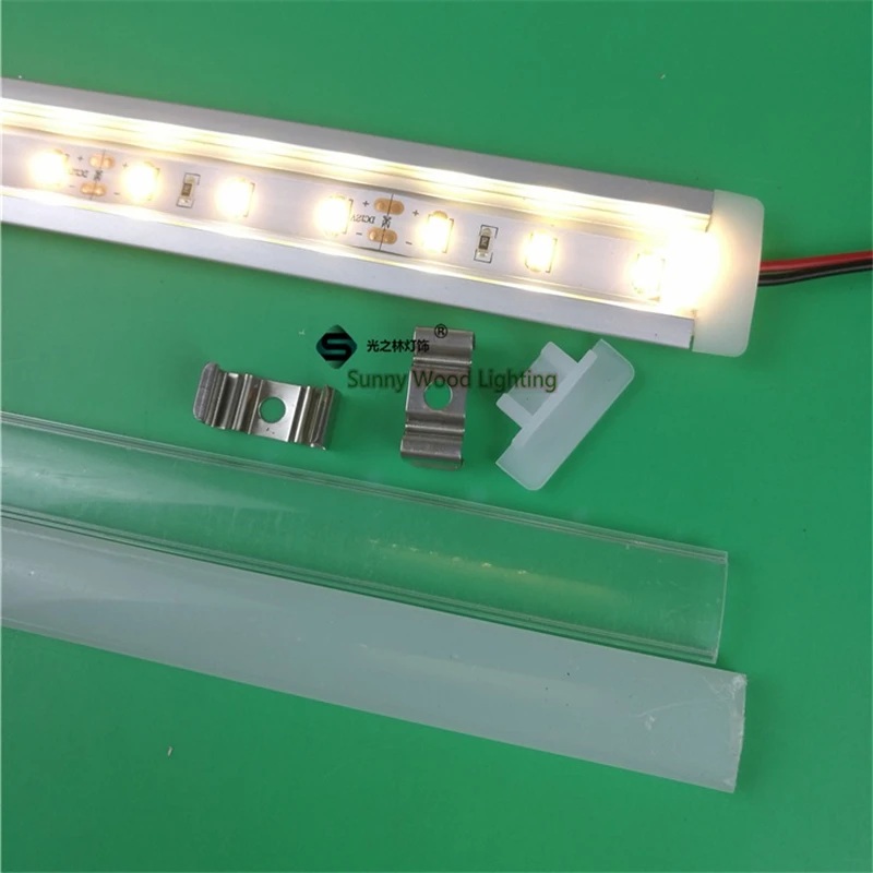 2pcs/lot 24V 50cm embedded led bar light ,built in rigid strip ,5630 7W