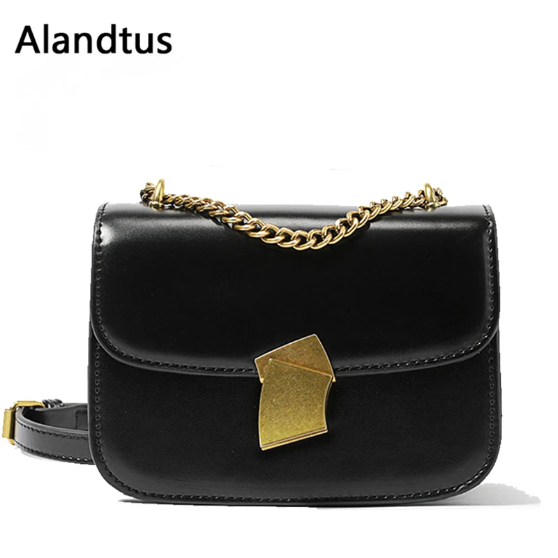 

Alandtus Crossbody Bags For Women 2019 Messenger Bags Chain Shoulder Bag Women Leather Handbags Sac A Main Bolsa Feminina