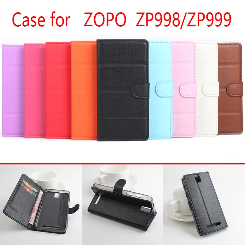 

Flip Luxury Leather Case Cover Pouch For ZOPO ZP998 ZP999 Wallet Phone Case ForZOPO ZP998 Type Mobile Case Shell Skin