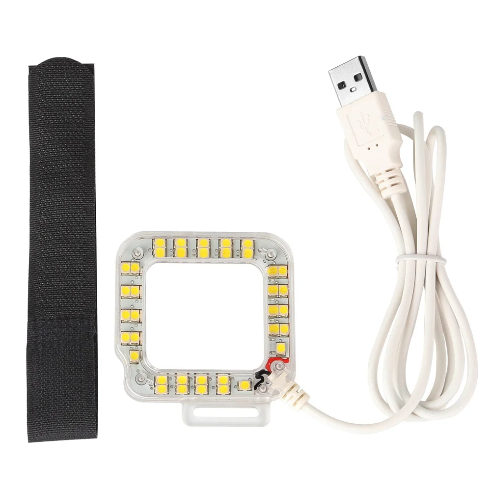 Eken CAM USB порт 20 светодиодный светильник с кольцом для ночной съемки для GoPro Hero 3+/3 Hero 4 eken H9 камеры для Go Pro 4 аксессуары - Цвет: Protective Frame