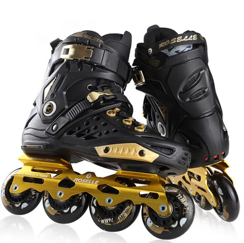 المهنية زلاجات دوارة الكبار التزلج 4 عجلات حذاء تزلج بعجلات أحذية الرجال النساء Rollerblade تزلج أحذية Patines