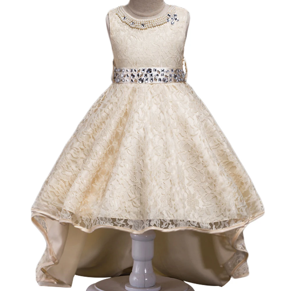 

2017 New Girls Dress for Baby Children Flower Girl Princess Dresses Kids Formal Wedding Christening Dress for Party