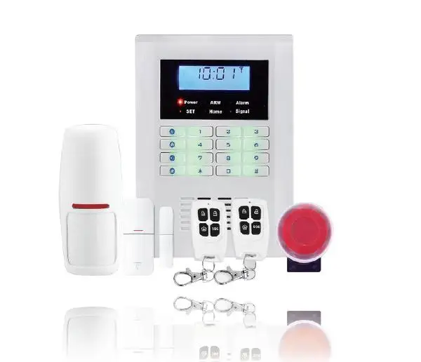 LCD Display GSM PSTN Wireless Office Alarm System GSM10Bin Alarm