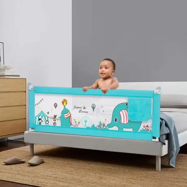 Cut Rate 2019 Double Button Vertical Lift Bed Guardrail Crib Enclosure Crash Barrier Child Protective Bed Baffle Higher Fall Cut Rate 2019 Double Button Vertical Lift Bed Guardrail Crib Enclosure Crash Barrier Child Protective Bed Baffle Higher Fall