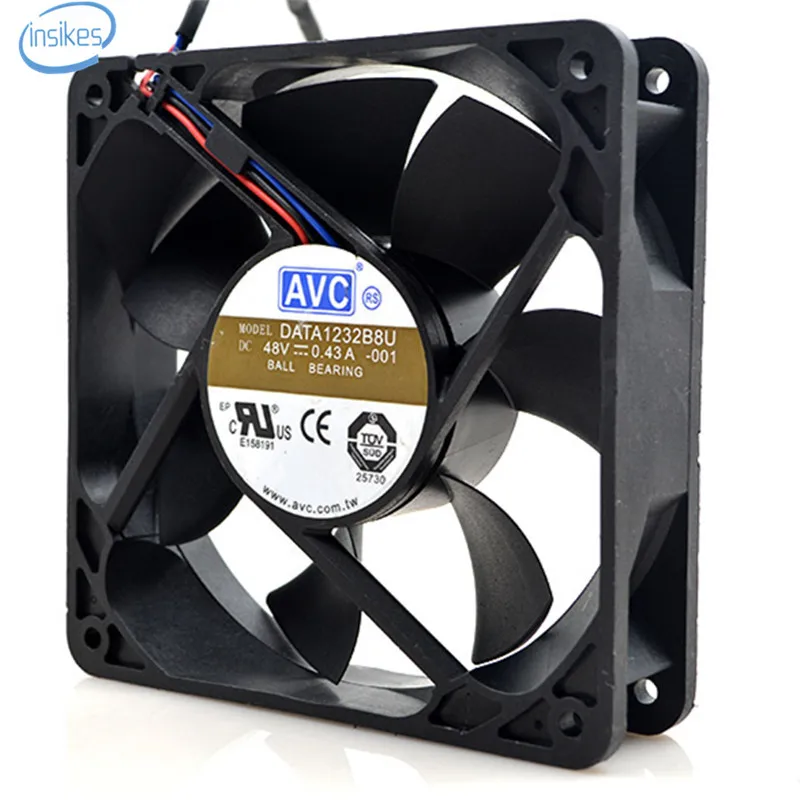 for AVC DATA1232B8U 48V 0.43A 12CM Industrial Computer Inverter Cooling Fan