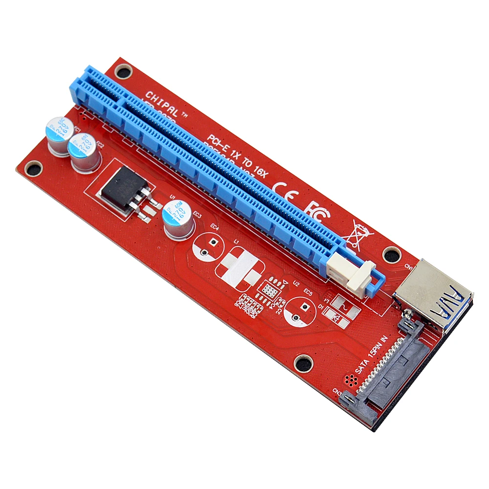 Купить chipal 60 см PCI-е 1x до 16x стояка к карта конвертер разъем ...