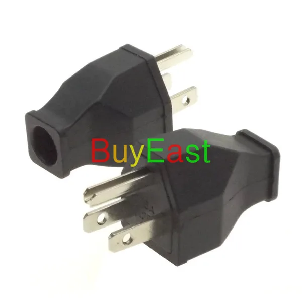 

2 x US NEMA 5-15P Plug US Grounded Power DIY Rewireable Plug 250V-15A