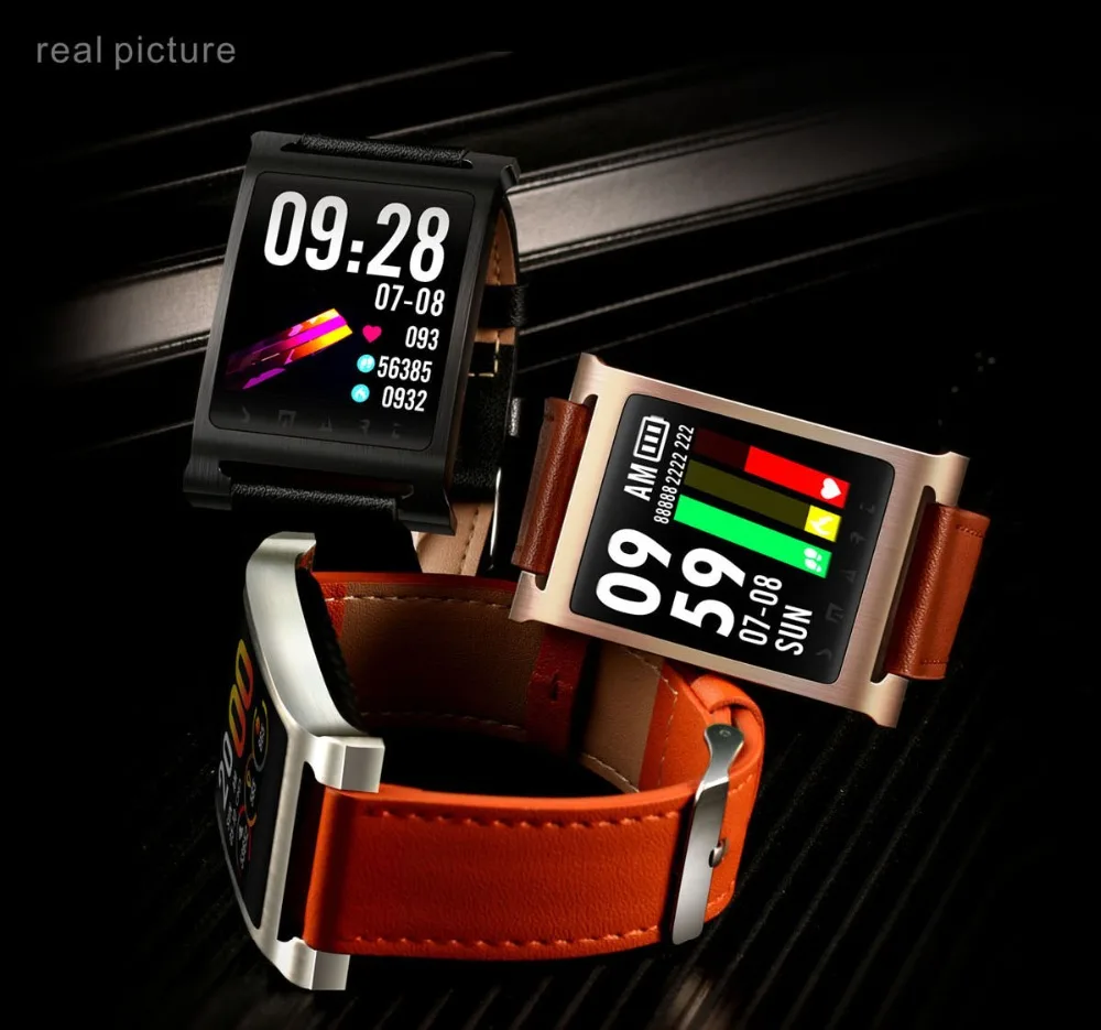 Смарт часы крови Давление Для мужчин женщин Smartwatch сердечного ритма IP68