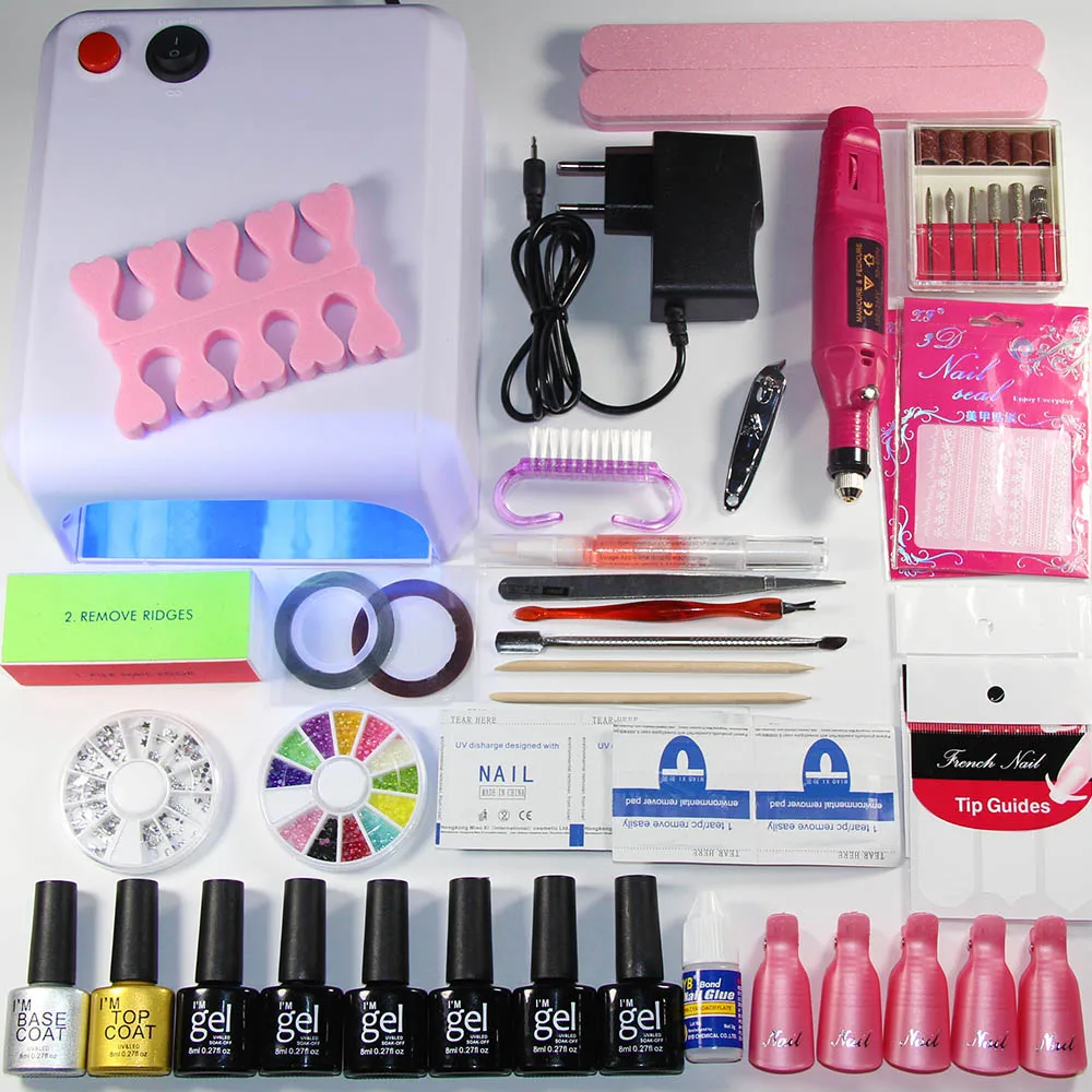 Choose 6 Colors Gel varnish nail polish nail set kits Nail Art Manicure