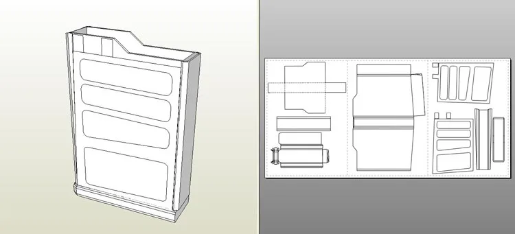 FN-пожарный Снайпер шаг-счетчик-удар-ручной работы DIY 3D бумажная модель игрушки