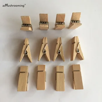 

Lot of 50 Handmade Natural Wood Wooden Food Bag Clips Snack Bag Closures Food Storage Packaging Accessories